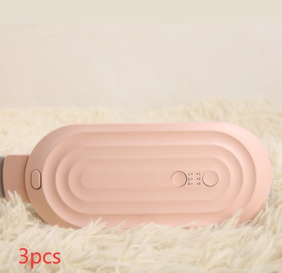 Almohadilla térmica menstrual cinturón inteligente cálido alivio del dolor de cintura calambres masajeador abdominal vibratorio dispositivo eléctrico de cinturón para la cintura