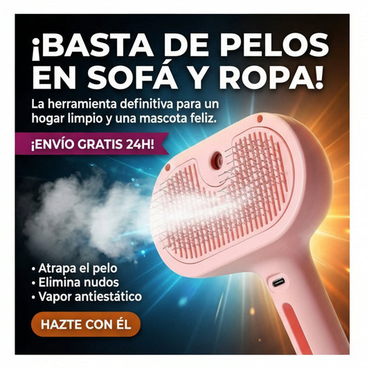 Pink Pet Steam Brush