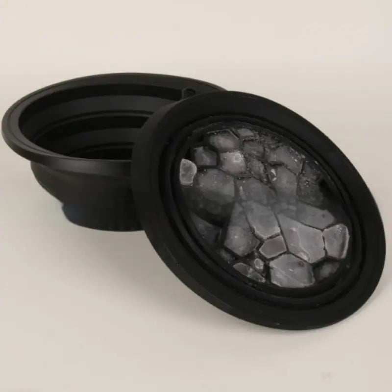 Cuenca de hielo de silicona plegable